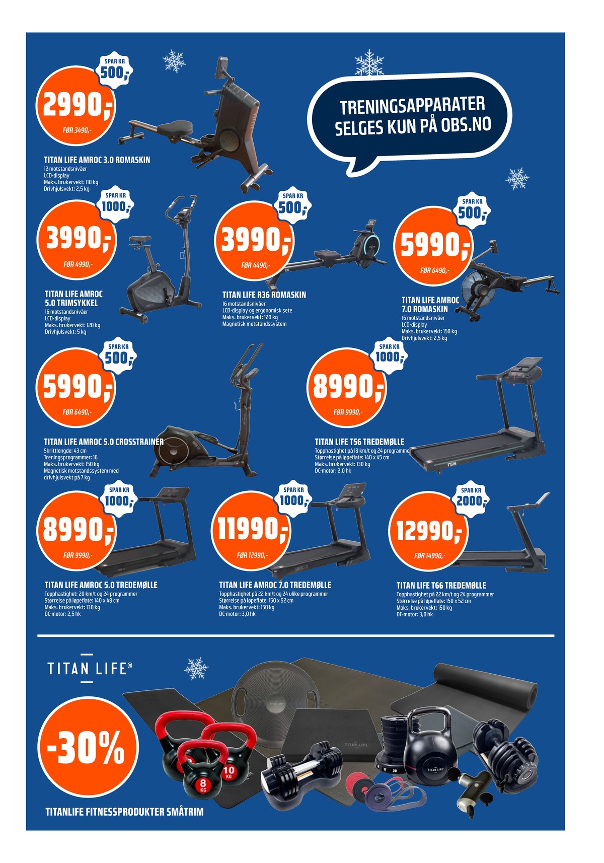 Se Coop Obs kundeavis for uke 1 på Tilbudsuken.no. Se gode tilbud på mange varer, f.eks. romaskin titan life eller trimsykkel titan life. Les kundeavisen her! Side 19