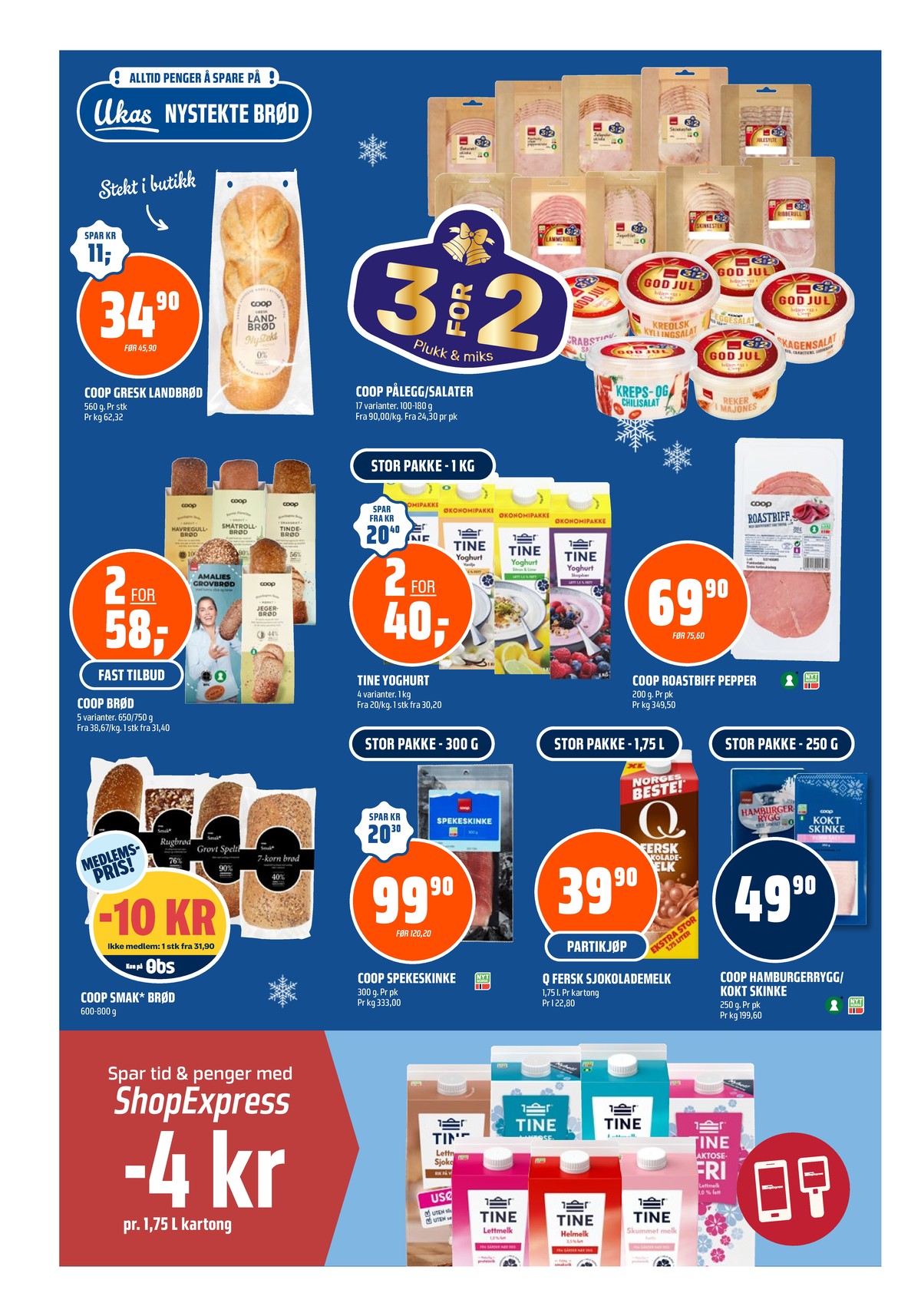 Se Coop Obs kundeavis for uke 1 på Tilbudsuken.no. Se gode tilbud på mange varer, f.eks. brød coop eller skagensalat coop. Les kundeavisen her! Side 4