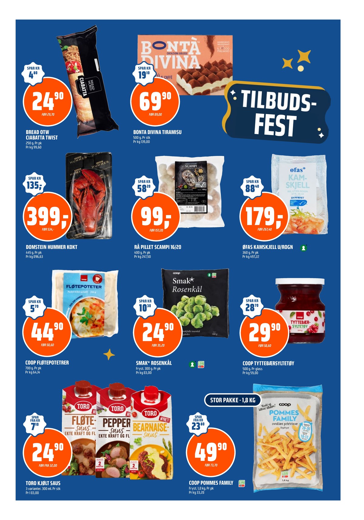 Se Coop Obs kundeavis for uke 1 på Tilbudsuken.no. Se gode tilbud på mange varer, f.eks. ciabatta bread of the world eller andre varer. Les kundeavisen her! Side 9