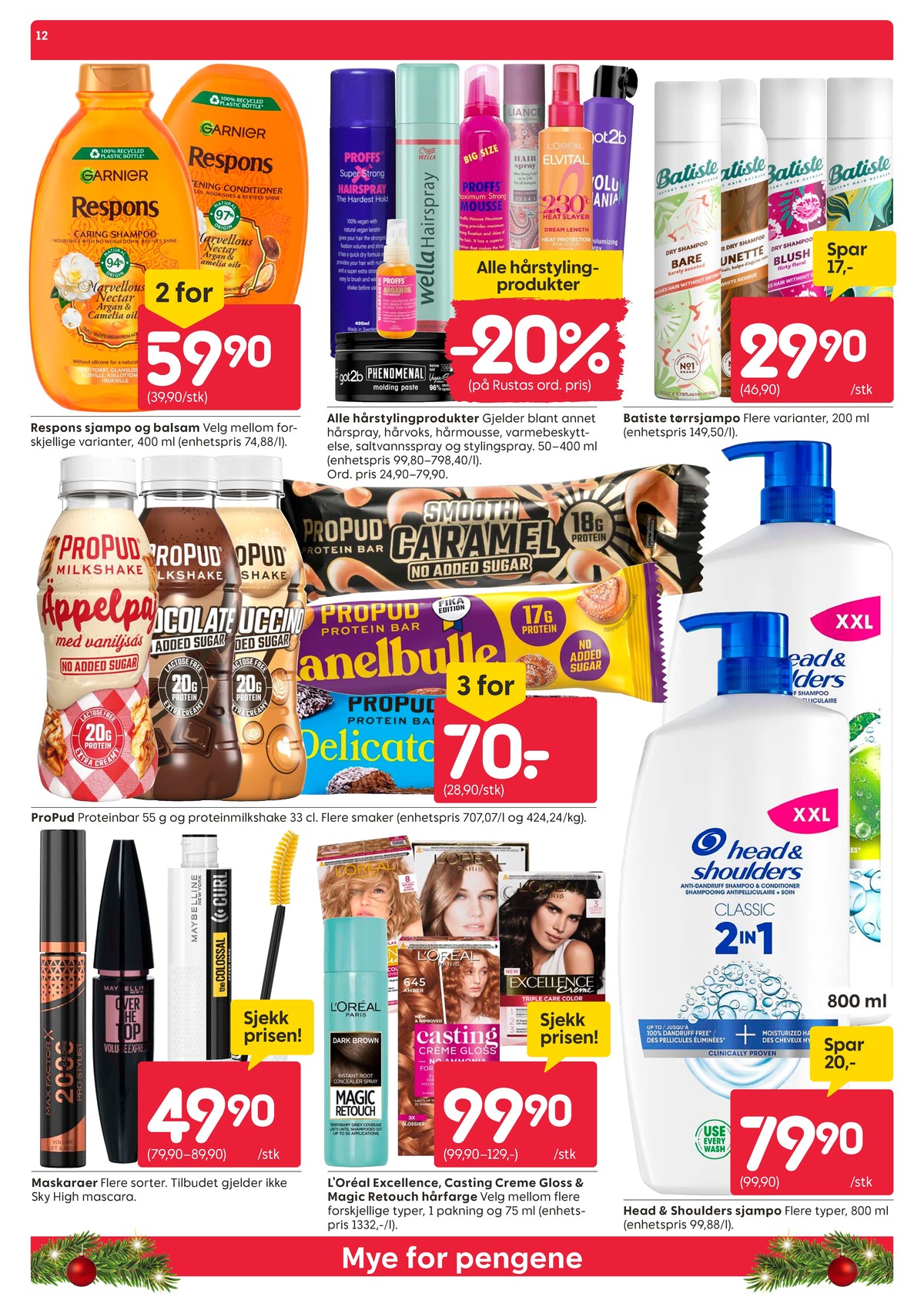 Se Rusta kundeavis for uke 1 på Tilbudsuken.no. Se gode tilbud på mange varer, f.eks. balsam respons eller shampoo respons. Les kundeavisen her! Side 12