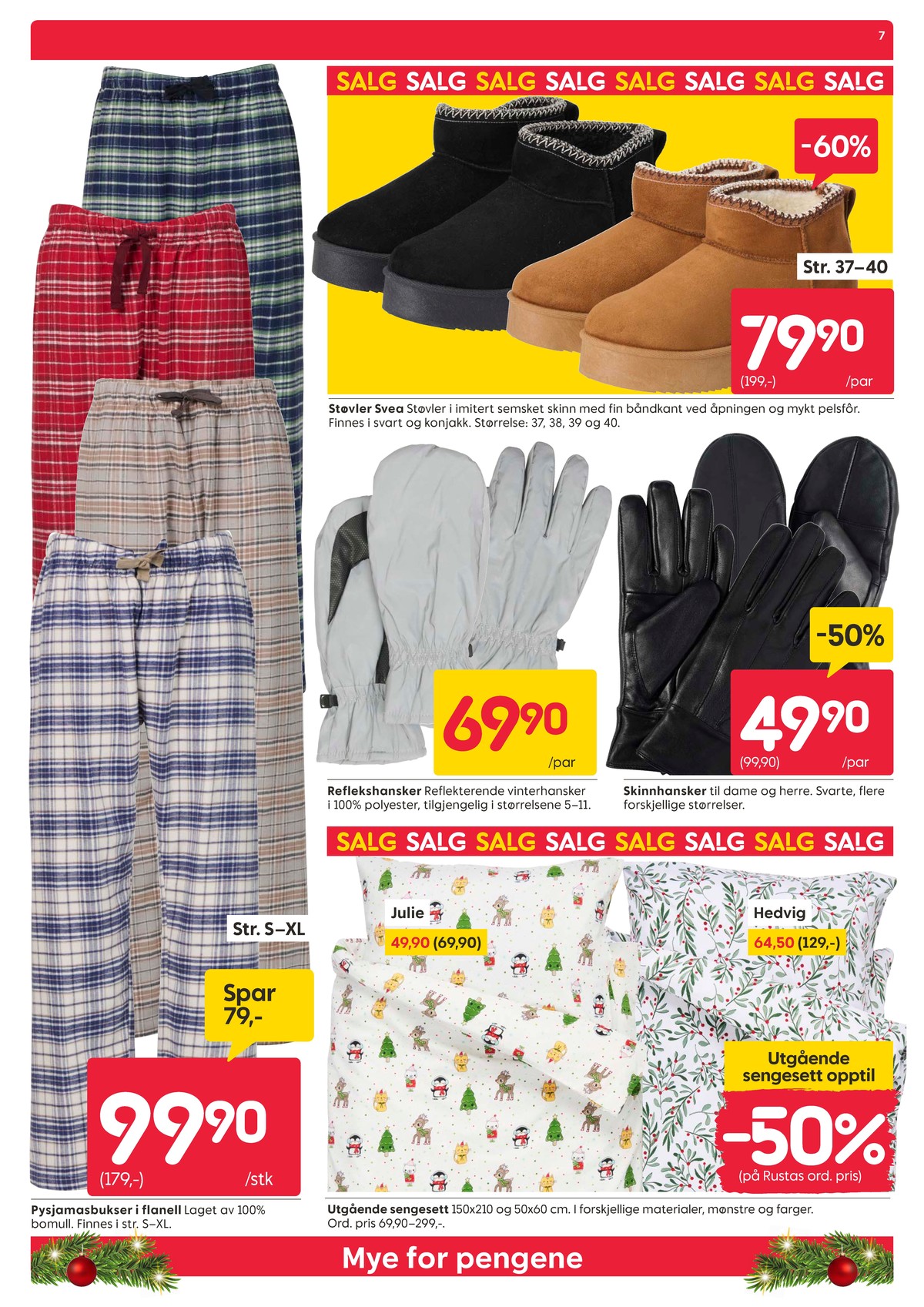 Se Rusta kundeavis for uke 1 på Tilbudsuken.no. Se gode tilbud på mange varer, f.eks. pysjamasbukse ukjent eller sengesett ukjent. Les kundeavisen her! Side 7