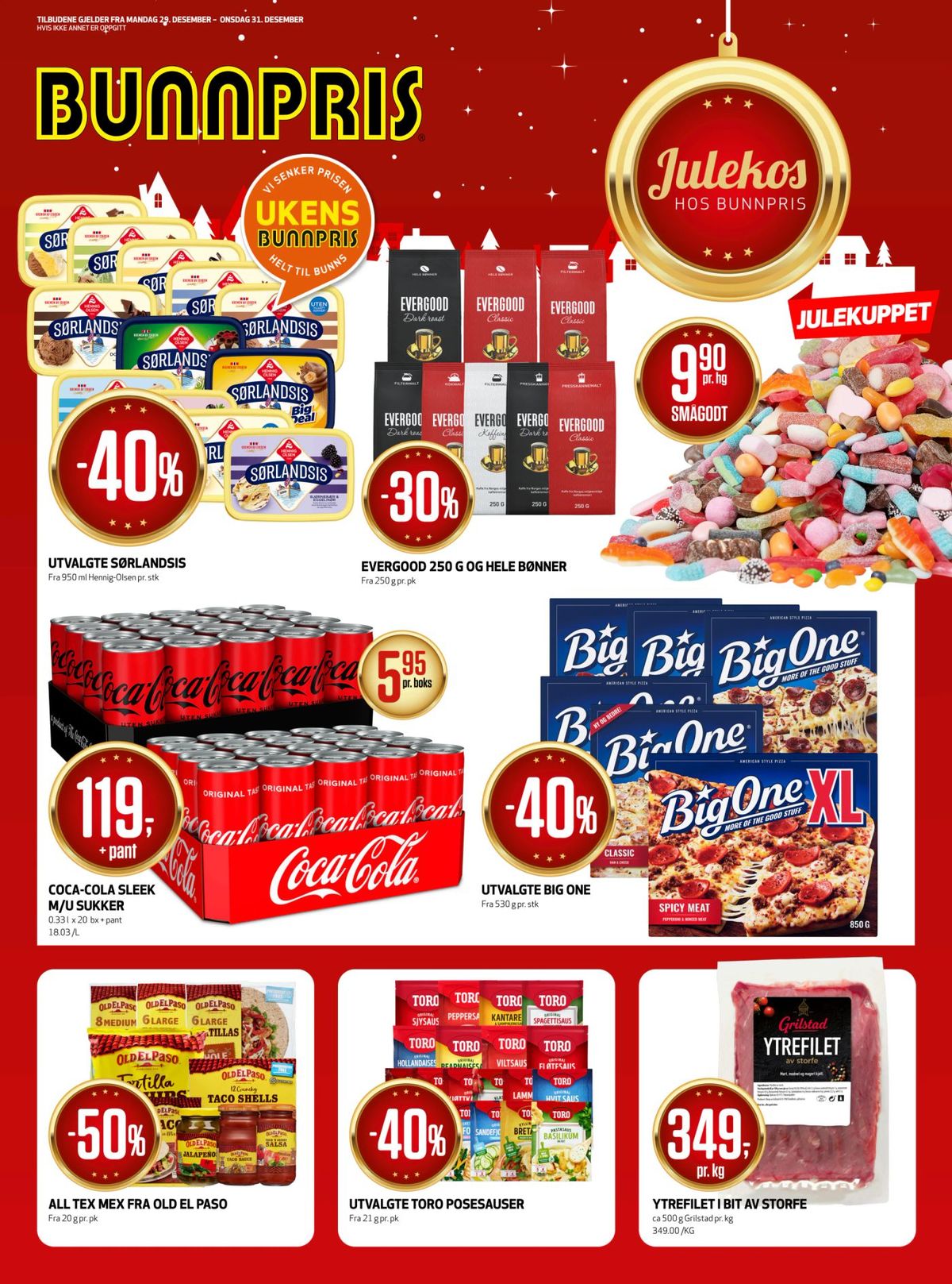 Se Bunnpris kundeavis for uke 1 på Tilbudsuken.no. Se gode tilbud på mange varer, f.eks. smågodt ukjent eller kaffe formalet classic. Les kundeavisen her! Side 1