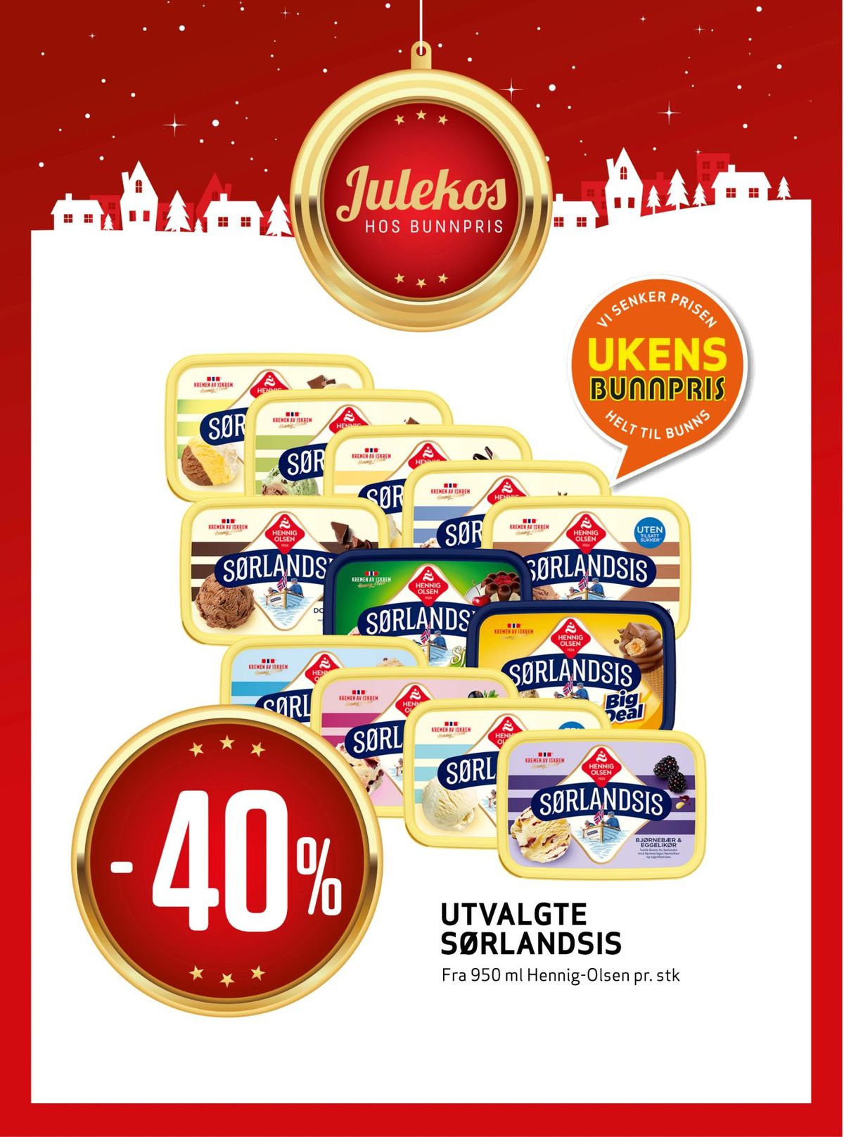 Se Bunnpris kundeavis for uke 1 på Tilbudsuken.no. Se gode tilbud på mange varer, f.eks. big deal is sørlandsis eller bjørnebær & eggelikør is sørlandsis. Les kundeavisen her! Side 2