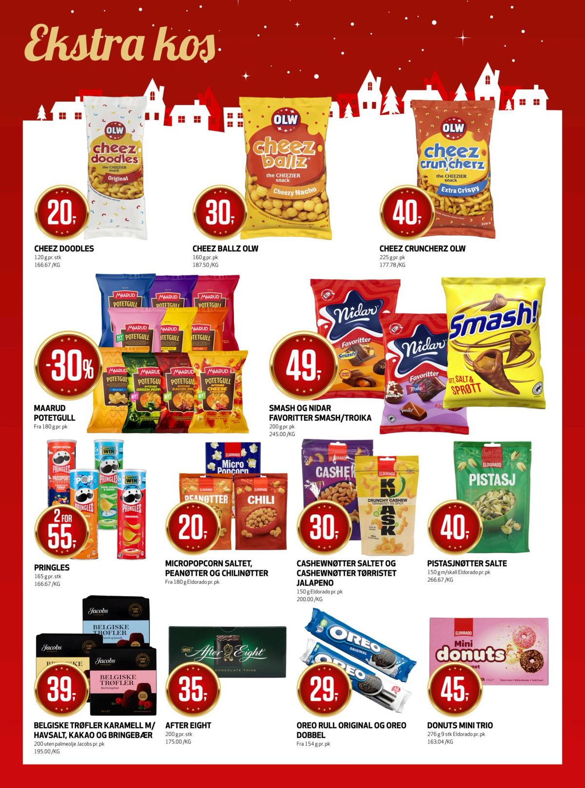 Se Bunnpris kundeavis for uke 1 på Tilbudsuken.no. Se gode tilbud på mange varer, f.eks. cheez doodles olw eller cheez ballz olw. Les kundeavisen her! Side 14