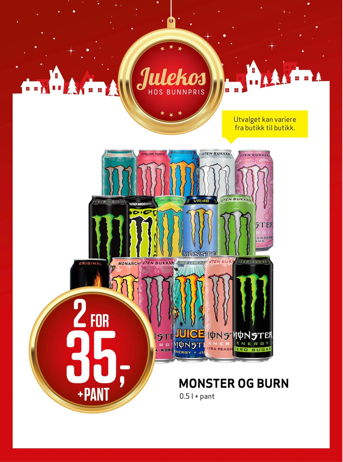 Se Bunnpris kundeavis for uke 1 på Tilbudsuken.no. Se gode tilbud på mange varer, f.eks. energidrikk monster energy eller energidrikk monster energy. Les kundeavisen her! Side 15