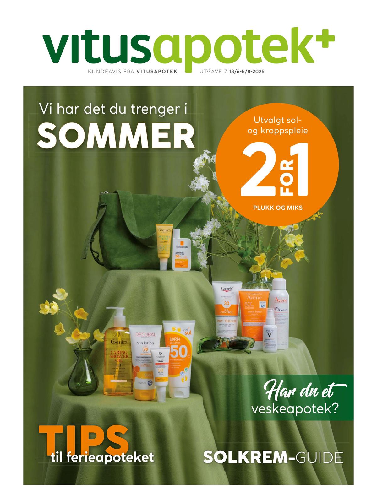 Se Vitus Apotek kundeavis for uge 28 på Tilbudsuken.no. Se gode tilbud på mange varer. Les kundeavisen her! Side 1