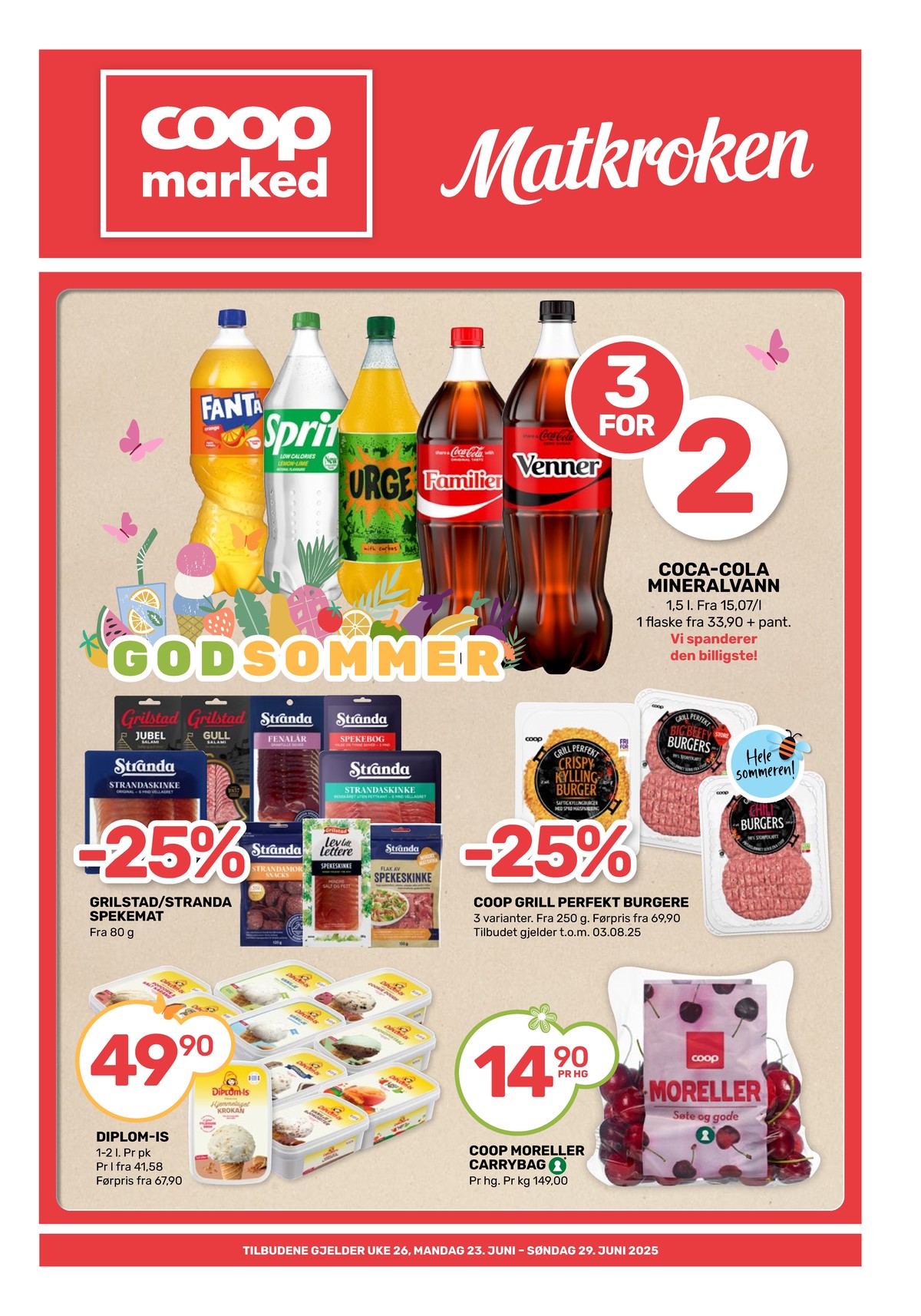 Se Matkroken kundeavis for uke 30 på Tilbudsuken.no. Se gode tilbud på mange varer, f.eks. moreller coop eller is diplom-is. Les kundeavisen her! Side 1
