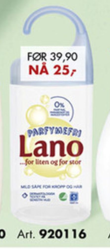 Lano, Dusjsåpe