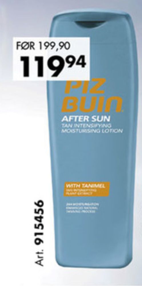 Piz Buin, Aftersun