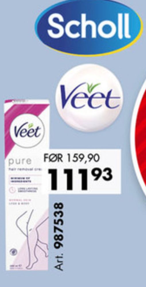 Veet, Hårfjerningskrem