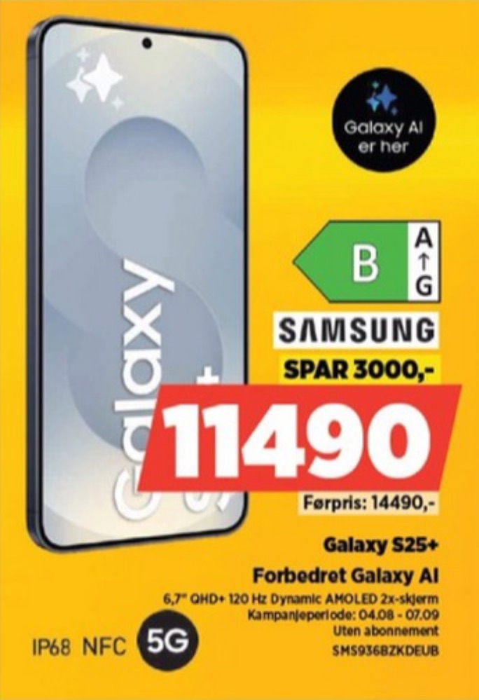 Samsung Galaxy S25+, Mobiltelefon