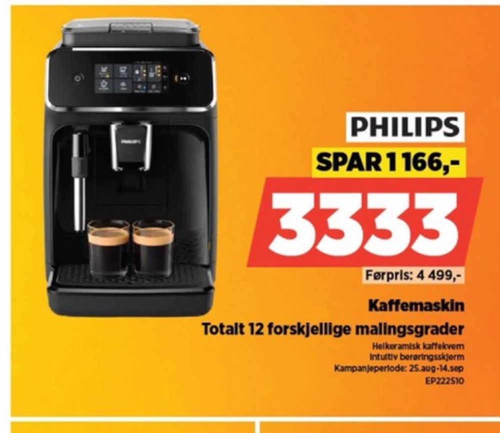 Philips, Espressomaskin