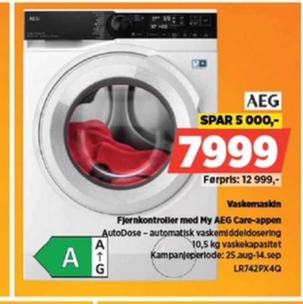 AEG, Vaskemaskin