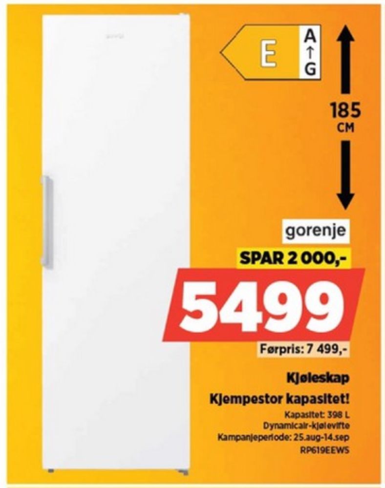 Gorenje, Kjøleskap