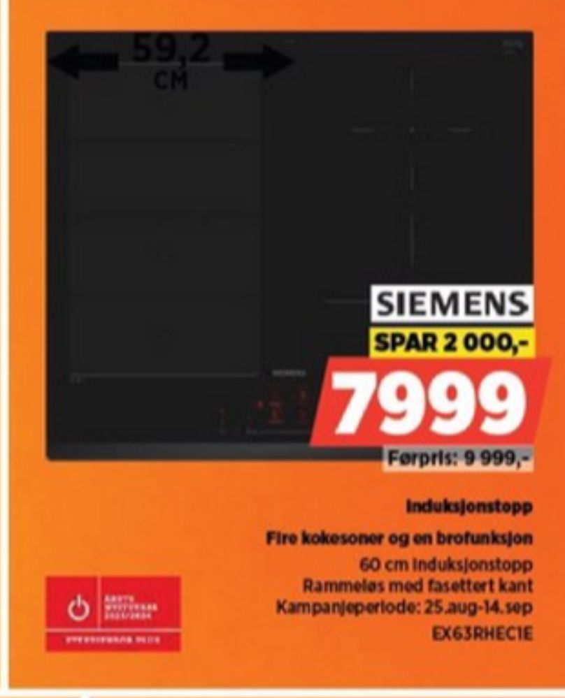 Siemens, Induksjonsplate