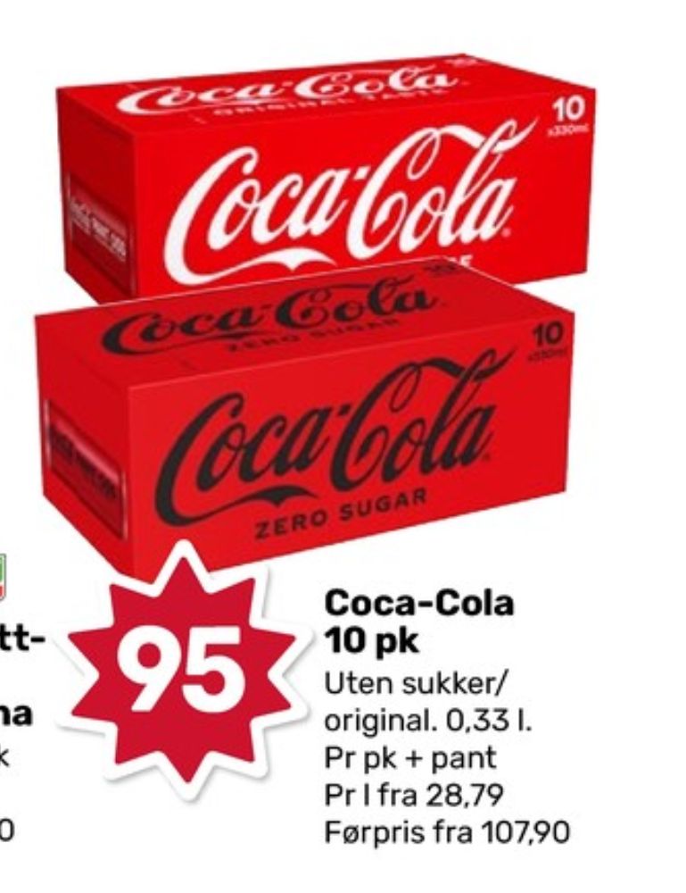 Coca-Cola Zero, Coca Cola Zero 10 pk.