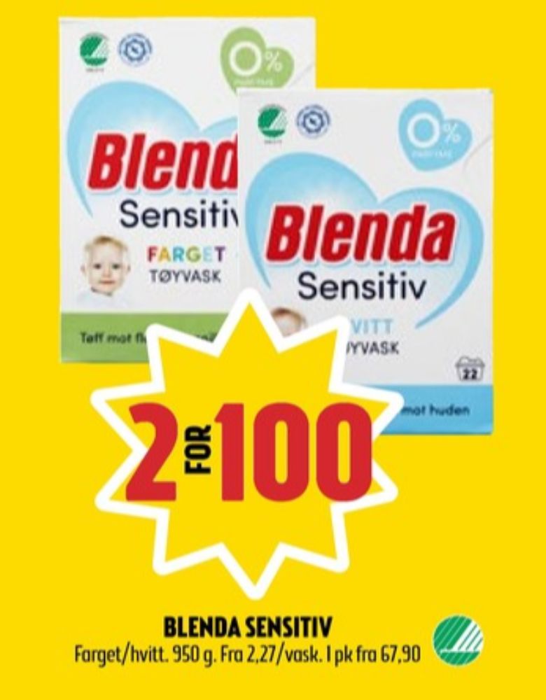 Blenda, Vaskepulver