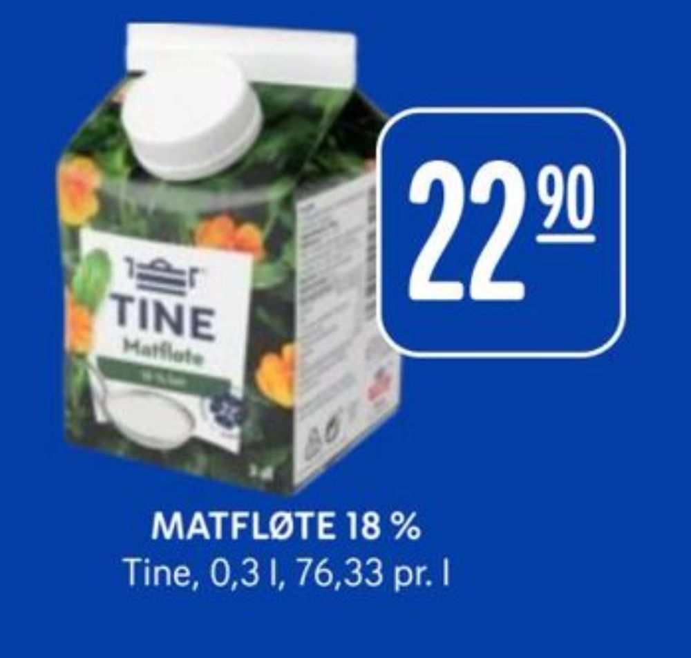 Tine, Matfløte