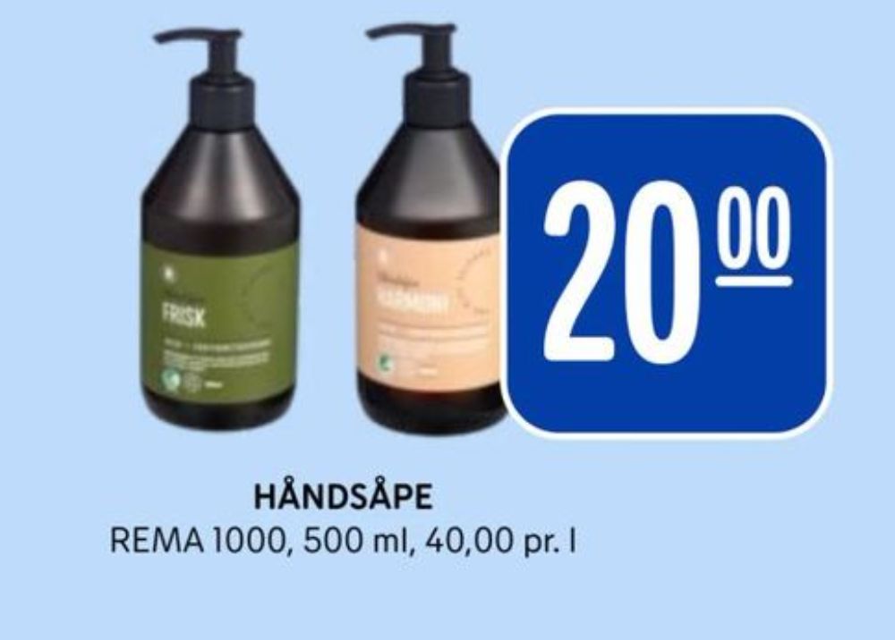 Rema 1000, Flytende håndsåpe
