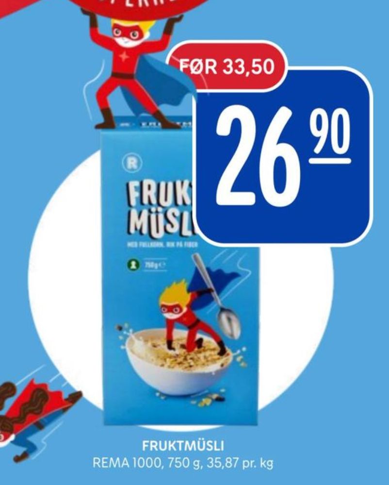 Rema 1000, Fruktmüsli
