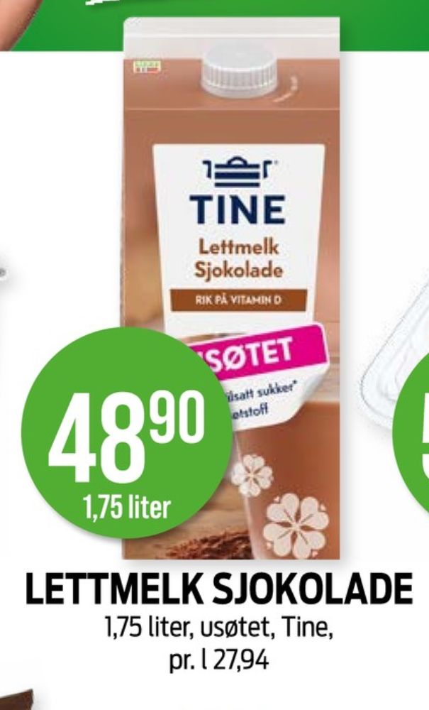 Tine, Lettmelk Sjokolademelk