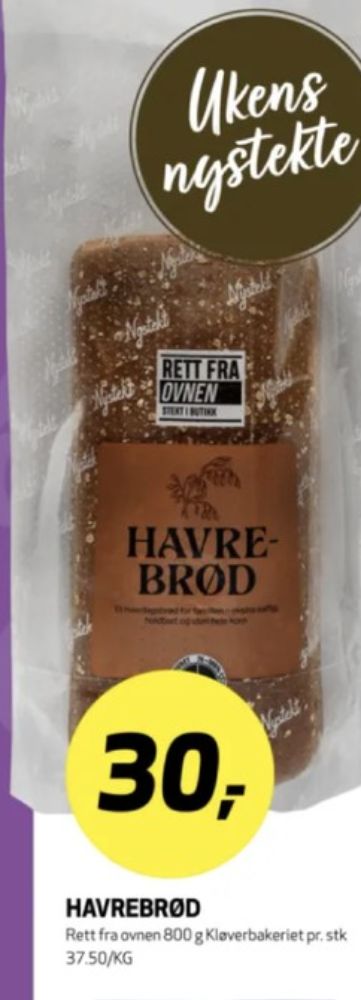 Kløverbakeriet, Havrebrød