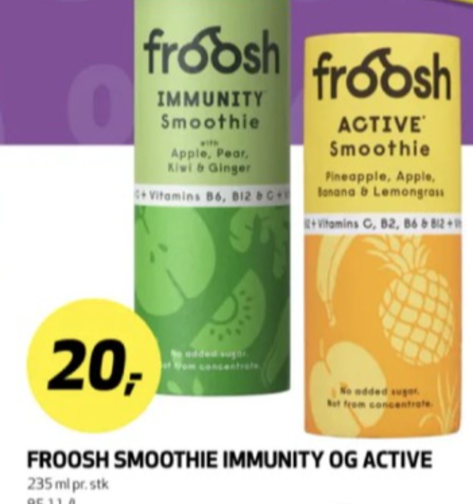 Froosh, Pineapple Apple Banana & Lemongrass Smoothie