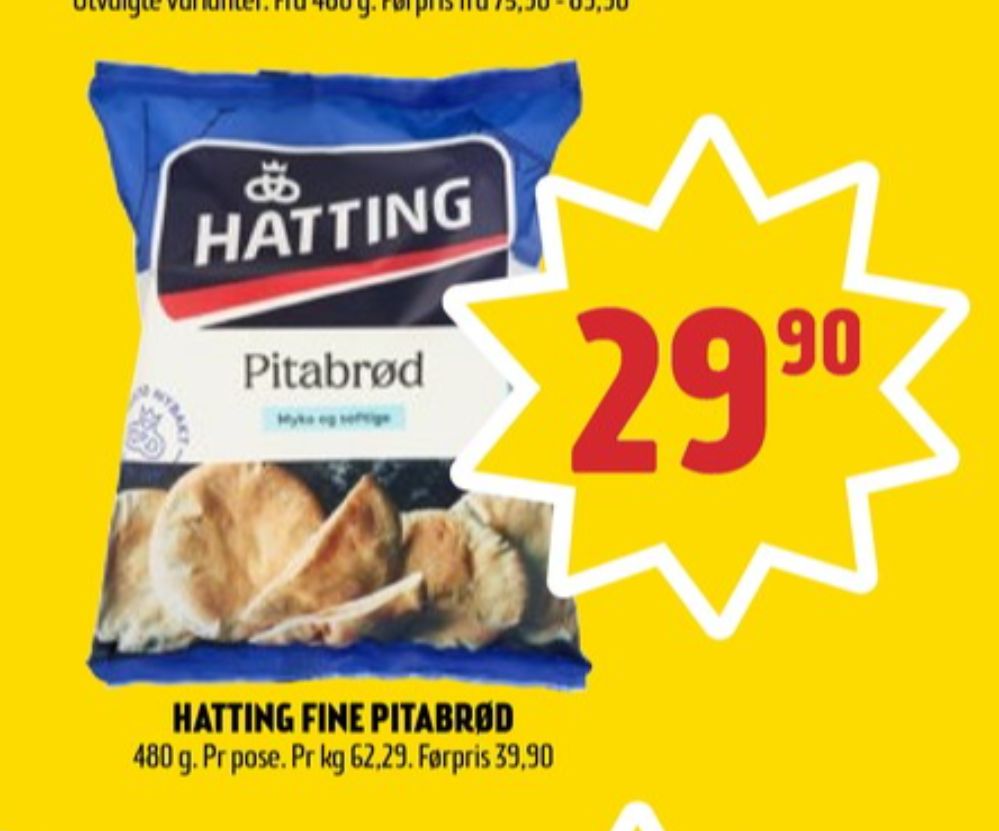 Hatting, Pitabrød