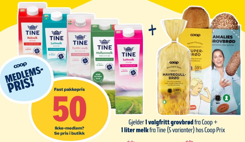 Tine, Melk & Brød