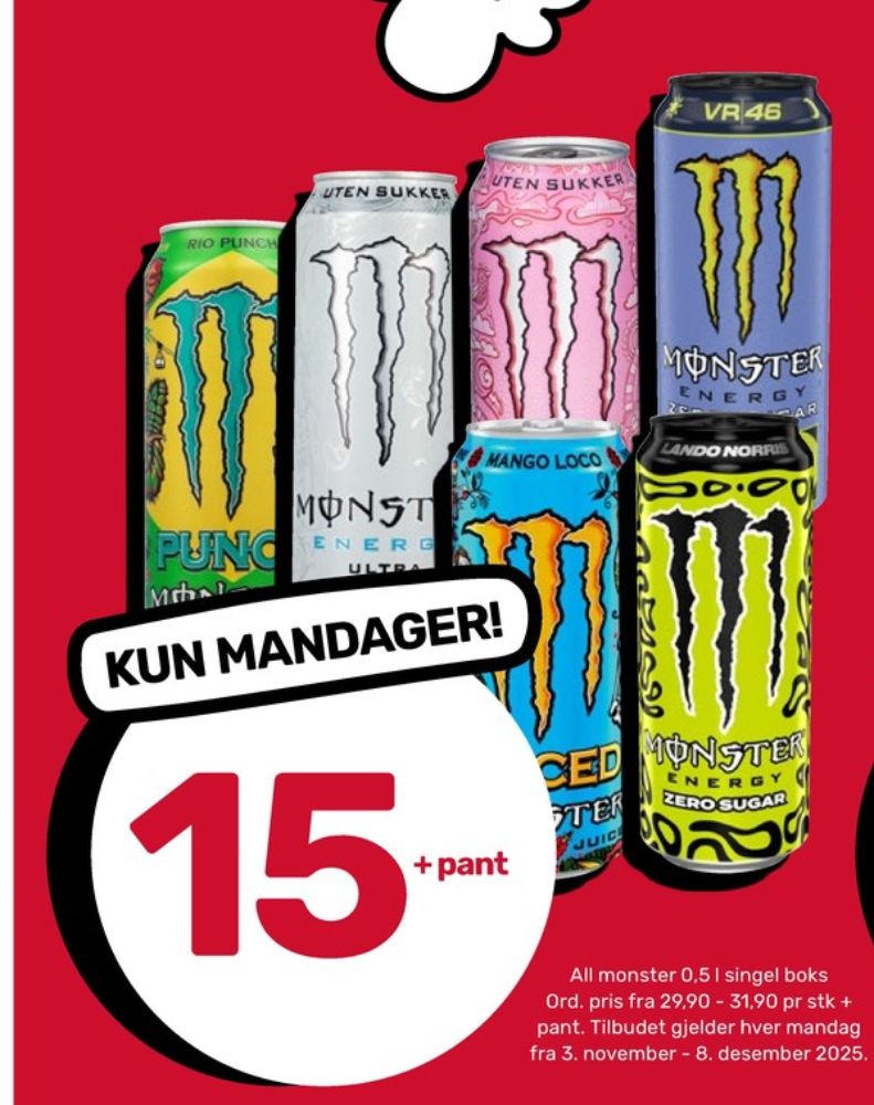 Monster Energy, Energidrikk