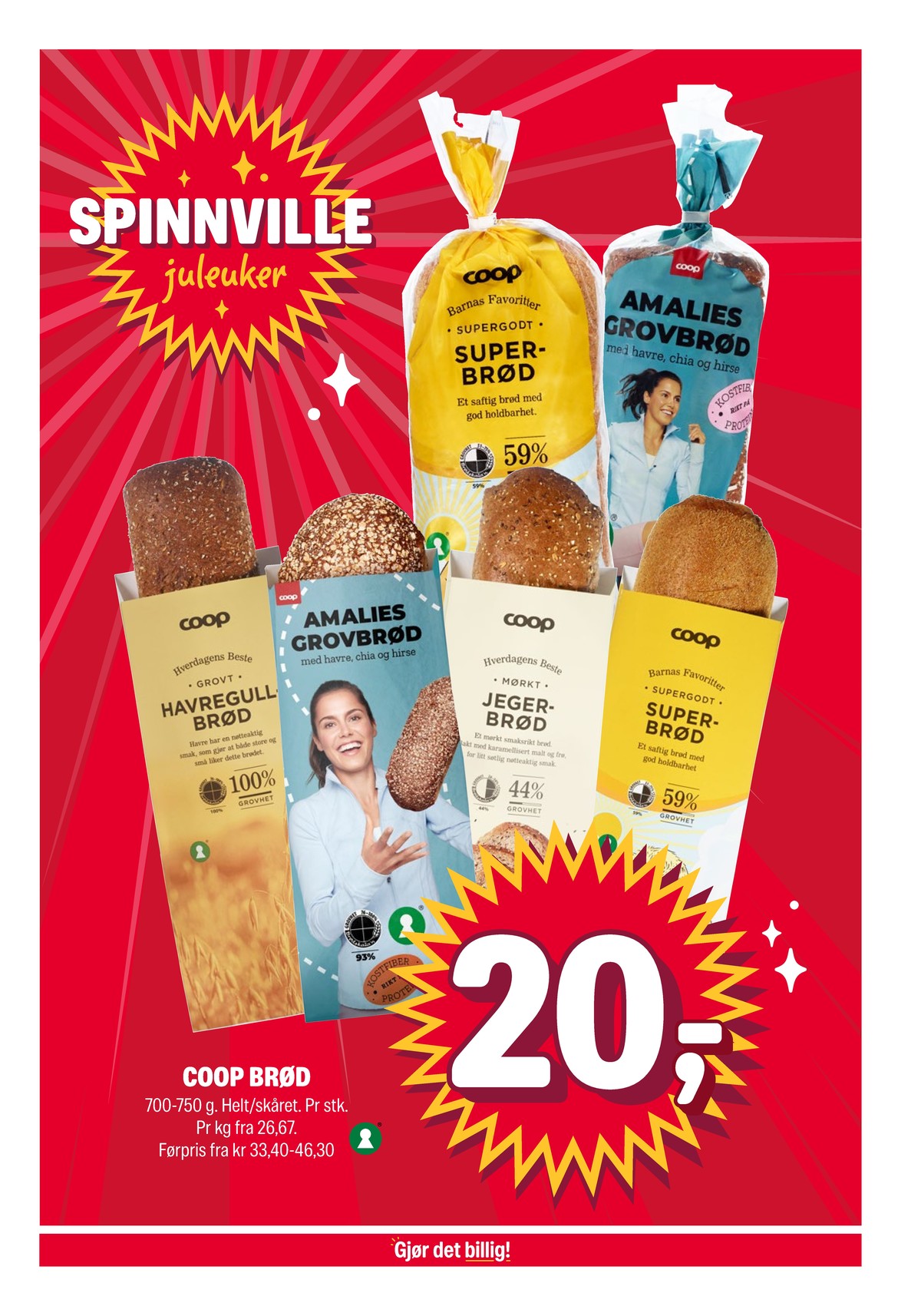 Se Coop Extra kundeavis for uke 49 på Tilbudsuken.no. Se gode tilbud på mange varer, f.eks. amalies grovbrød coop eller superbrød coop. Les kundeavisen her! Side 3