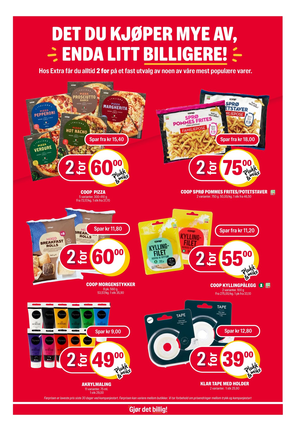 Se Coop Extra kundeavis for uke 49 på Tilbudsuken.no. Se gode tilbud på mange varer, f.eks. sprø potetstaver coop eller sprø pommes frites coop. Les kundeavisen her! Side 21