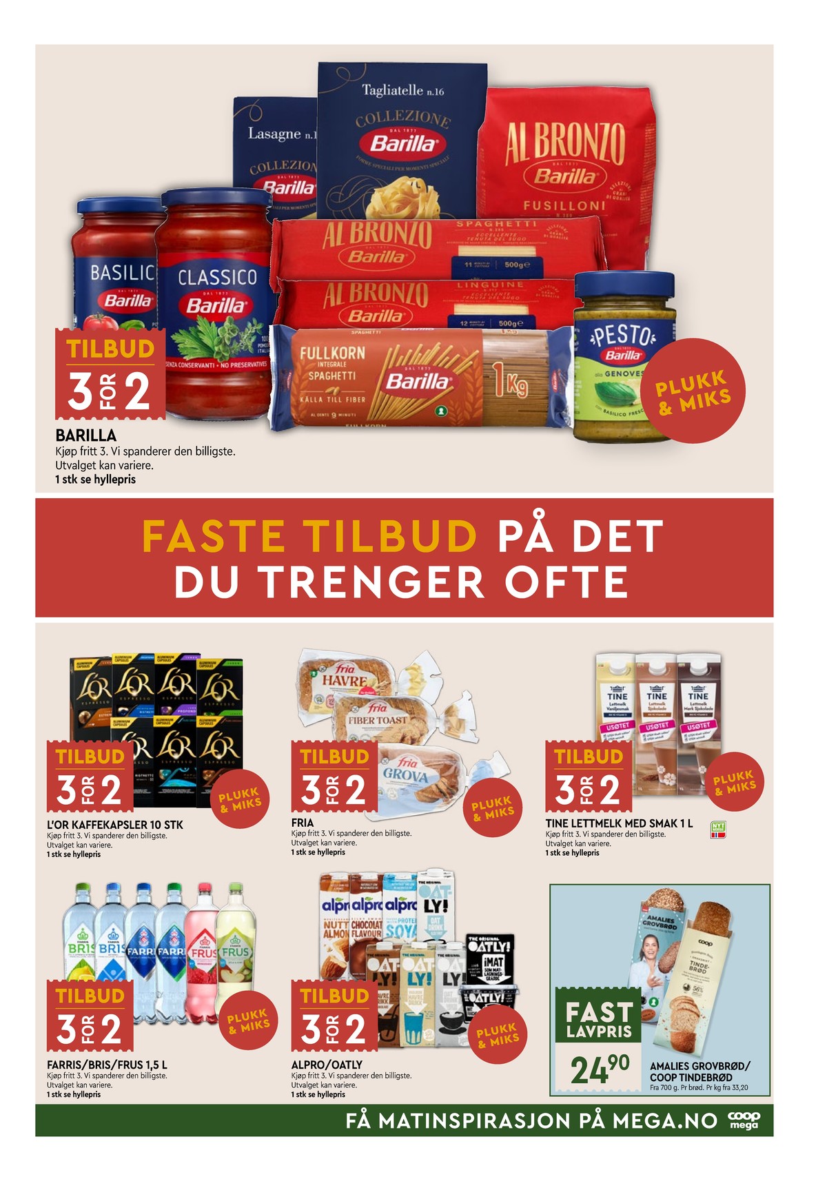 Se Coop Mega kundeavis for uke 49 på Tilbudsuken.no. Se gode tilbud på mange varer, f.eks. sjokolademelk mørk tine eller vaniljemelk tine. Les kundeavisen her! Side 23
