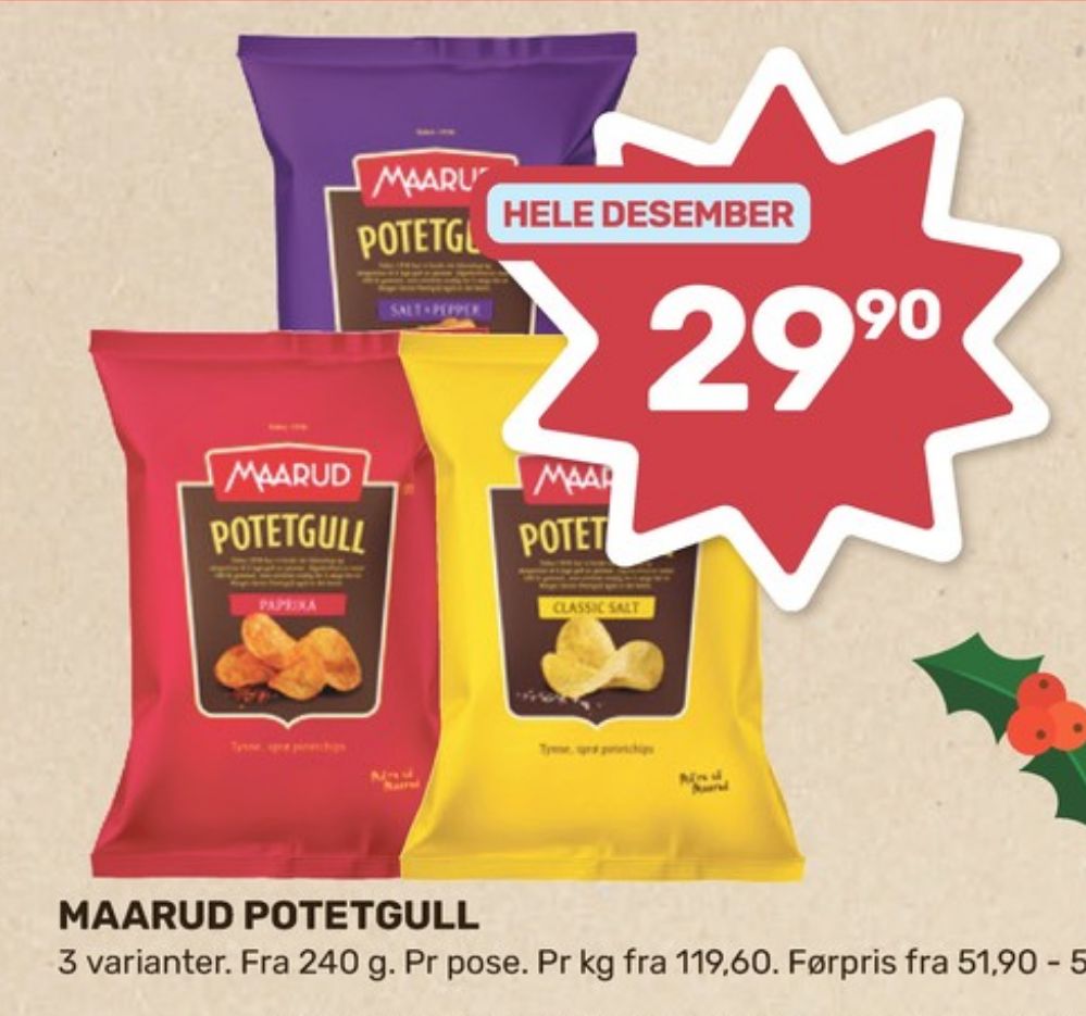 Maarud, Potetgull Salt & Pepper