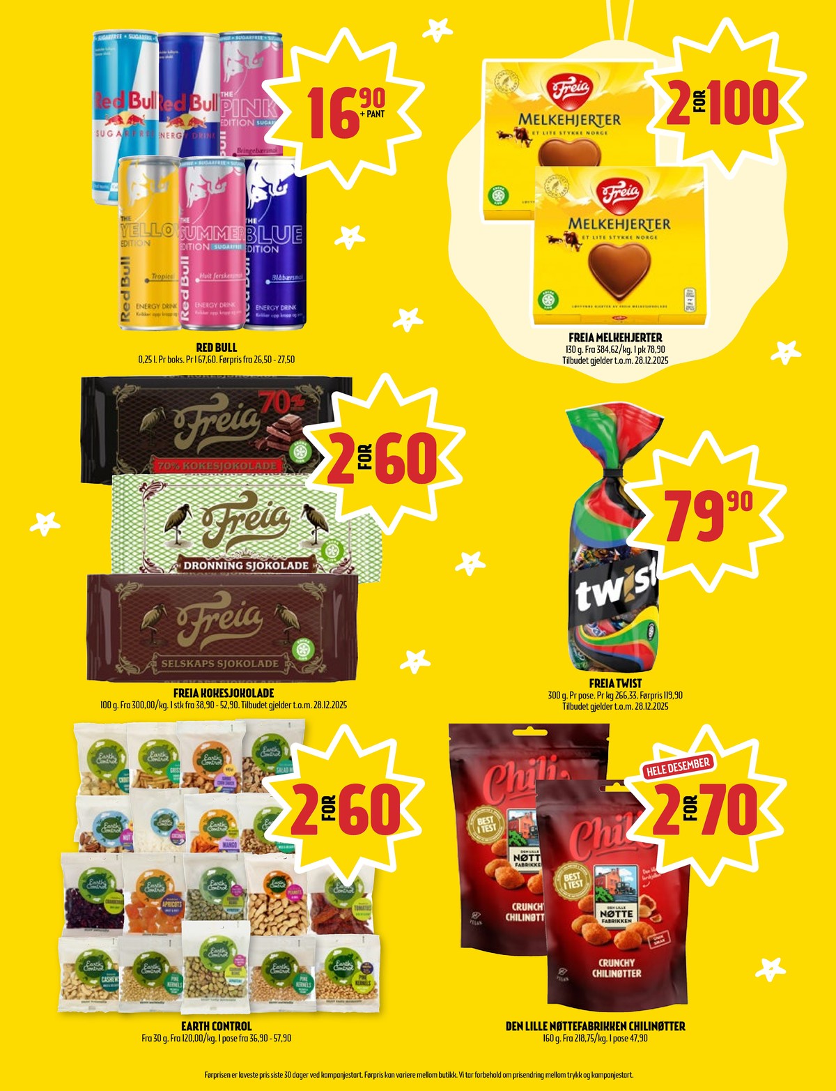 Se Coop Prix kundeavis for uke 49 på Tilbudsuken.no. Se gode tilbud på mange varer, f.eks. konfekt melkehjerter eller energidrikk red bull. Les kundeavisen her! Side 5