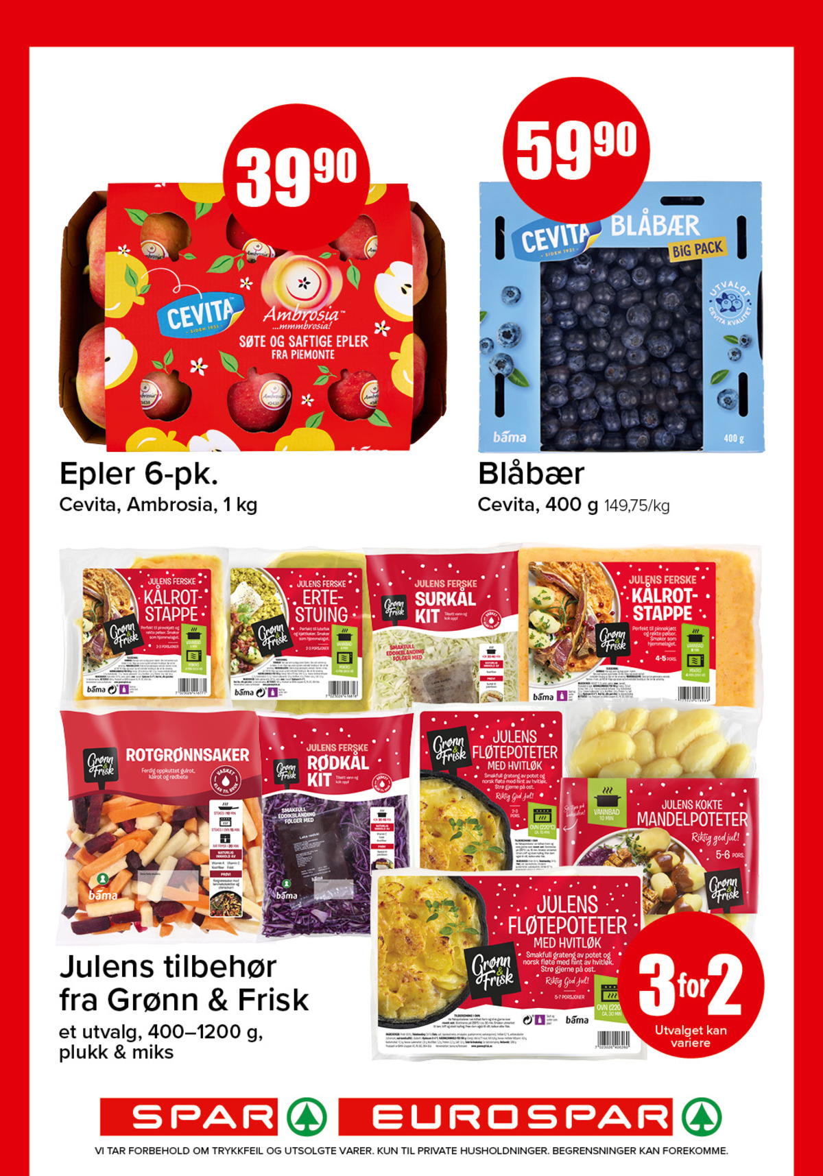 Se Spar - Eurospar kundeavis for uke 49 på Tilbudsuken.no. Se gode tilbud på mange varer, f.eks. epler gartner eller blåbær cevita. Les kundeavisen her! Side 3