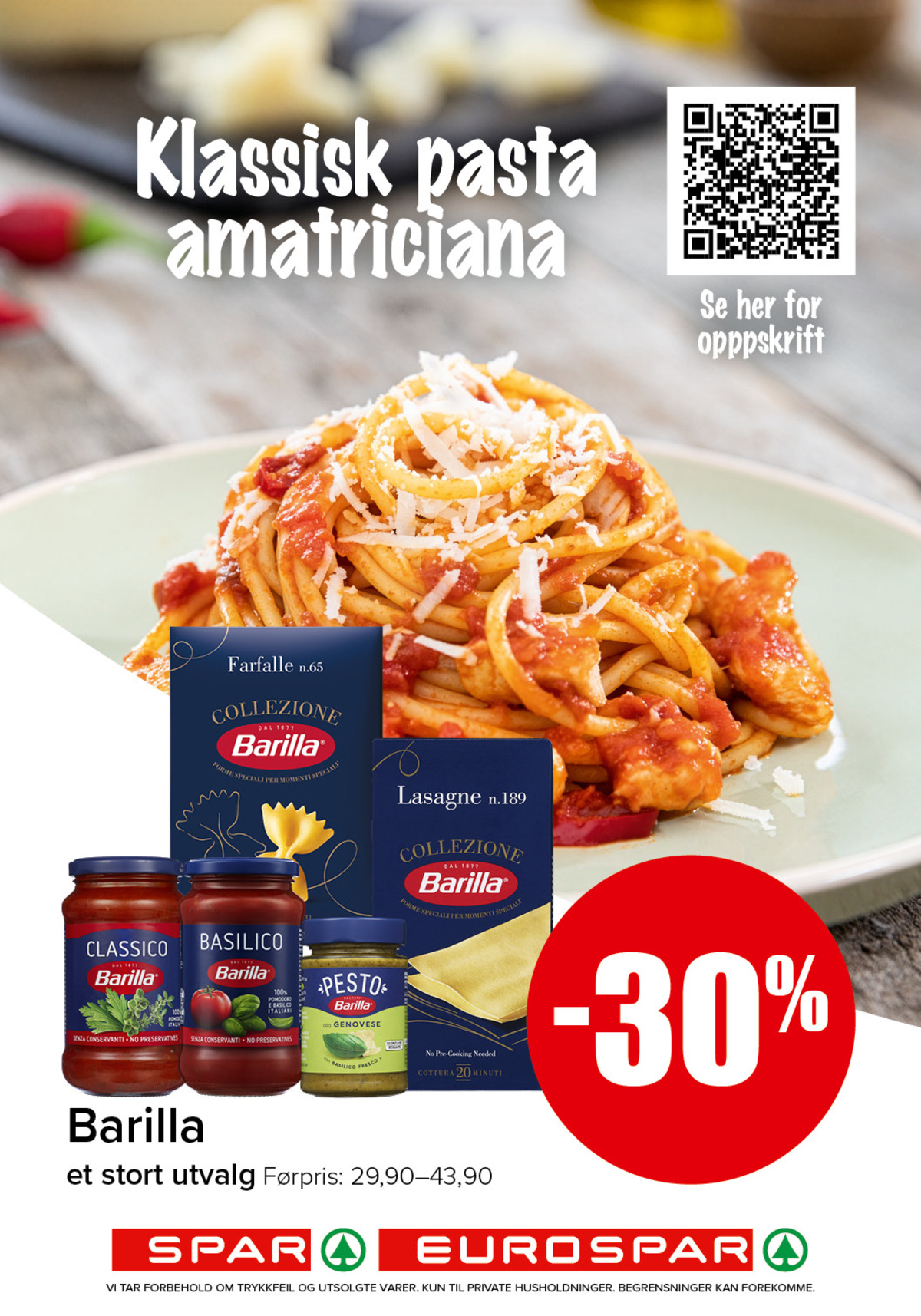 Se Spar - Eurospar kundeavis for uke 49 på Tilbudsuken.no. Se gode tilbud på mange varer, f.eks. lasagneplader collezione barilla eller farfalle no 65 barilla. Les kundeavisen her! Side 7