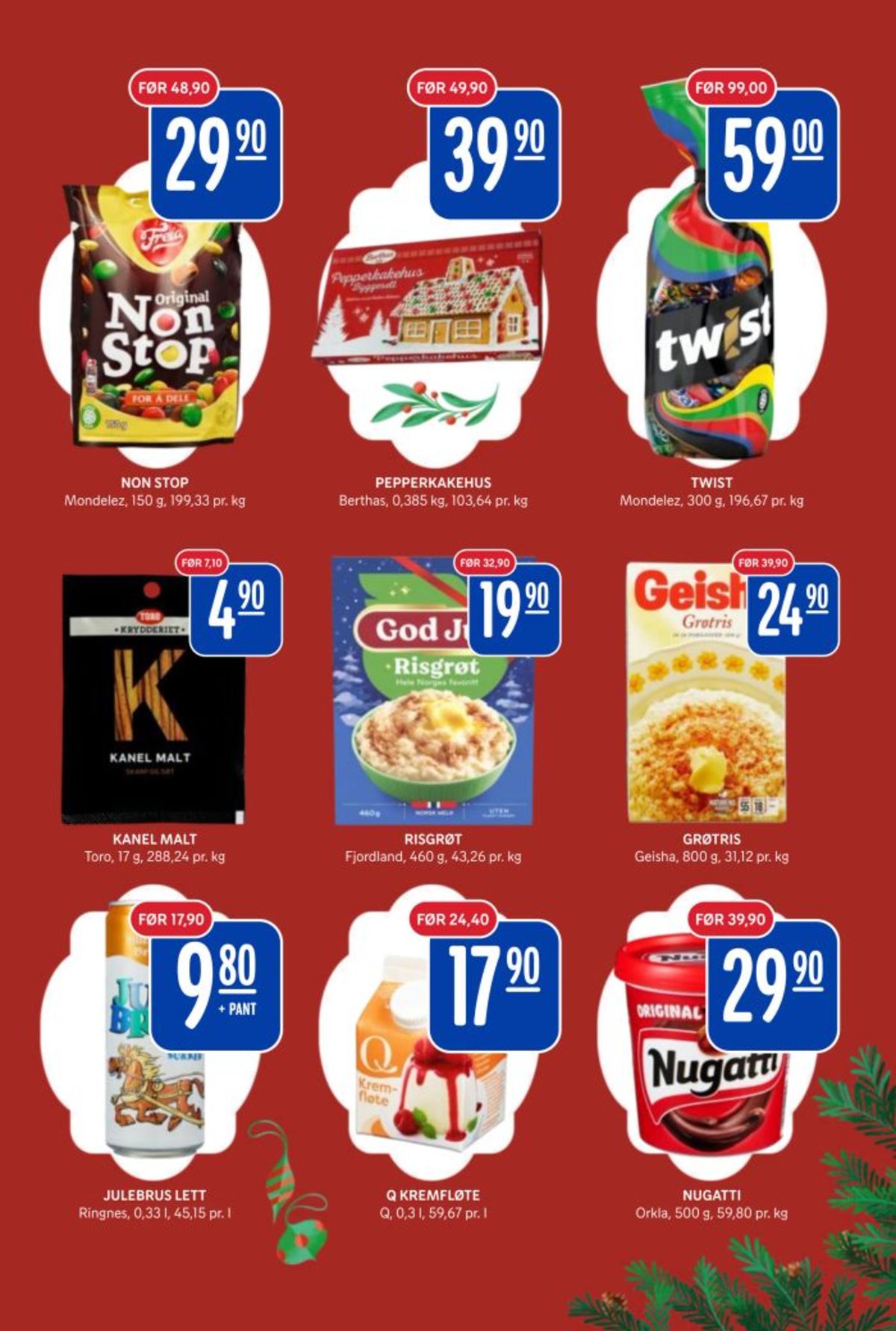 Se Rema 1000 kundeavis for uke 49 på Tilbudsuken.no. Se gode tilbud på mange varer, f.eks. konfekt twist eller pepperkaker berthas. Les kundeavisen her! Side 3