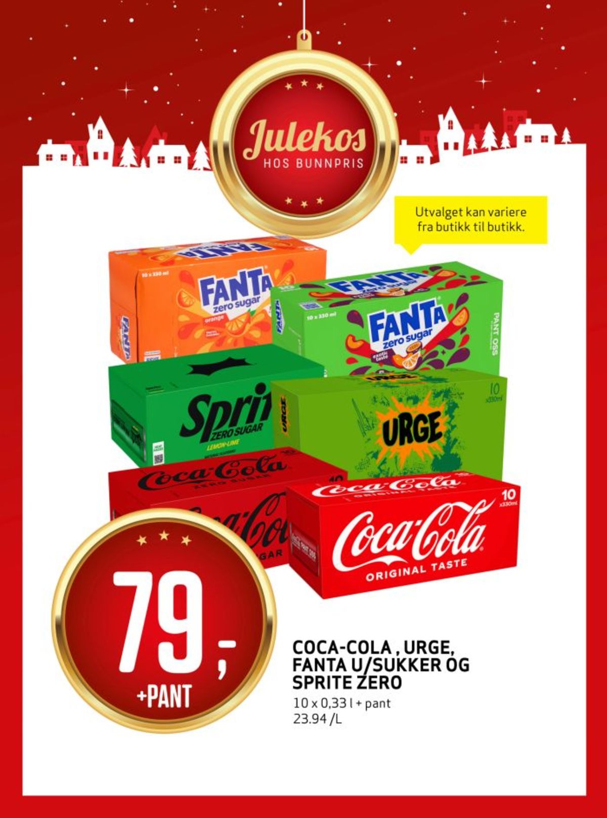 Se Bunnpris kundeavis for uke 49 på Tilbudsuken.no. Se gode tilbud på mange varer, f.eks. coca cola 10 pk. coca-cola eller coca cola zero 10 pk. coca-cola zero. Les kundeavisen her! Side 17