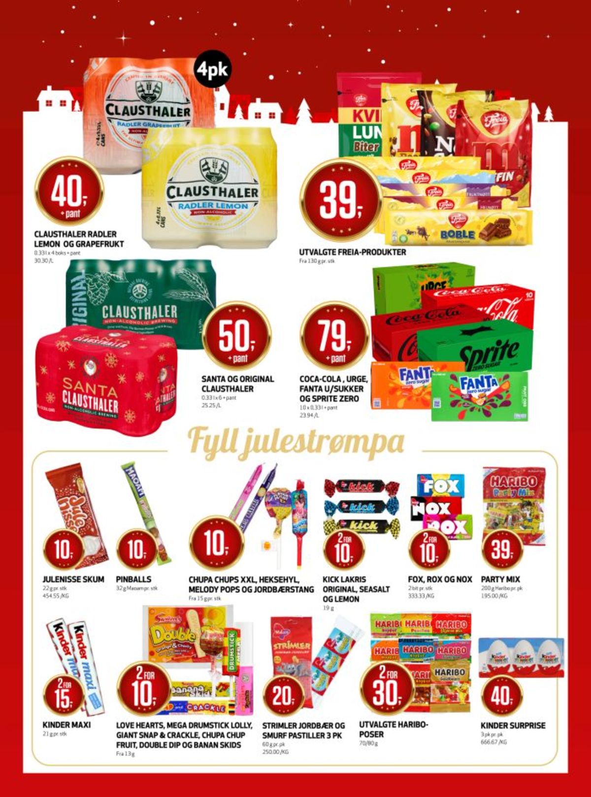 Se Bunnpris kundeavis for uke 49 på Tilbudsuken.no. Se gode tilbud på mange varer, f.eks. coca cola 10 pk. coca-cola eller coca cola zero 10 pk. coca-cola zero. Les kundeavisen her! Side 18