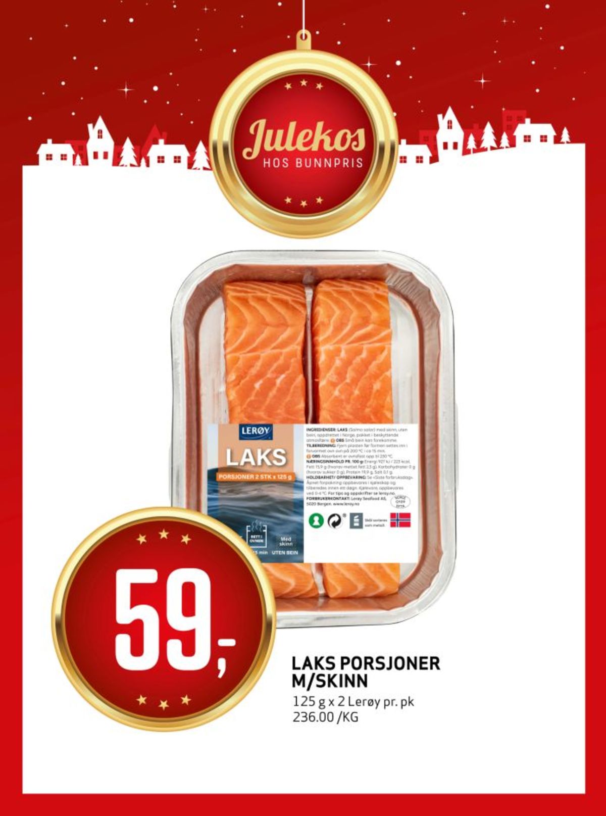 Se Bunnpris kundeavis for uke 49 på Tilbudsuken.no. Se gode tilbud på mange varer, f.eks. laksefilet lerøy eller andre varer. Les kundeavisen her! Side 6