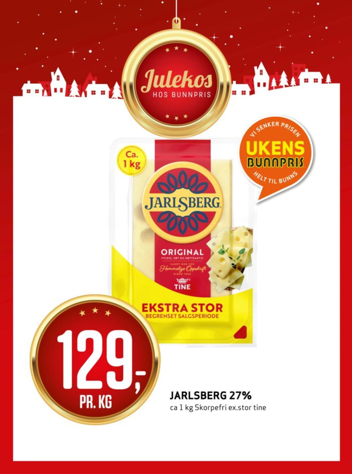 Se Bunnpris kundeavis for uke 49 på Tilbudsuken.no. Se gode tilbud på mange varer, f.eks. skæreost jarlsberg eller andre varer. Les kundeavisen her! Side 9