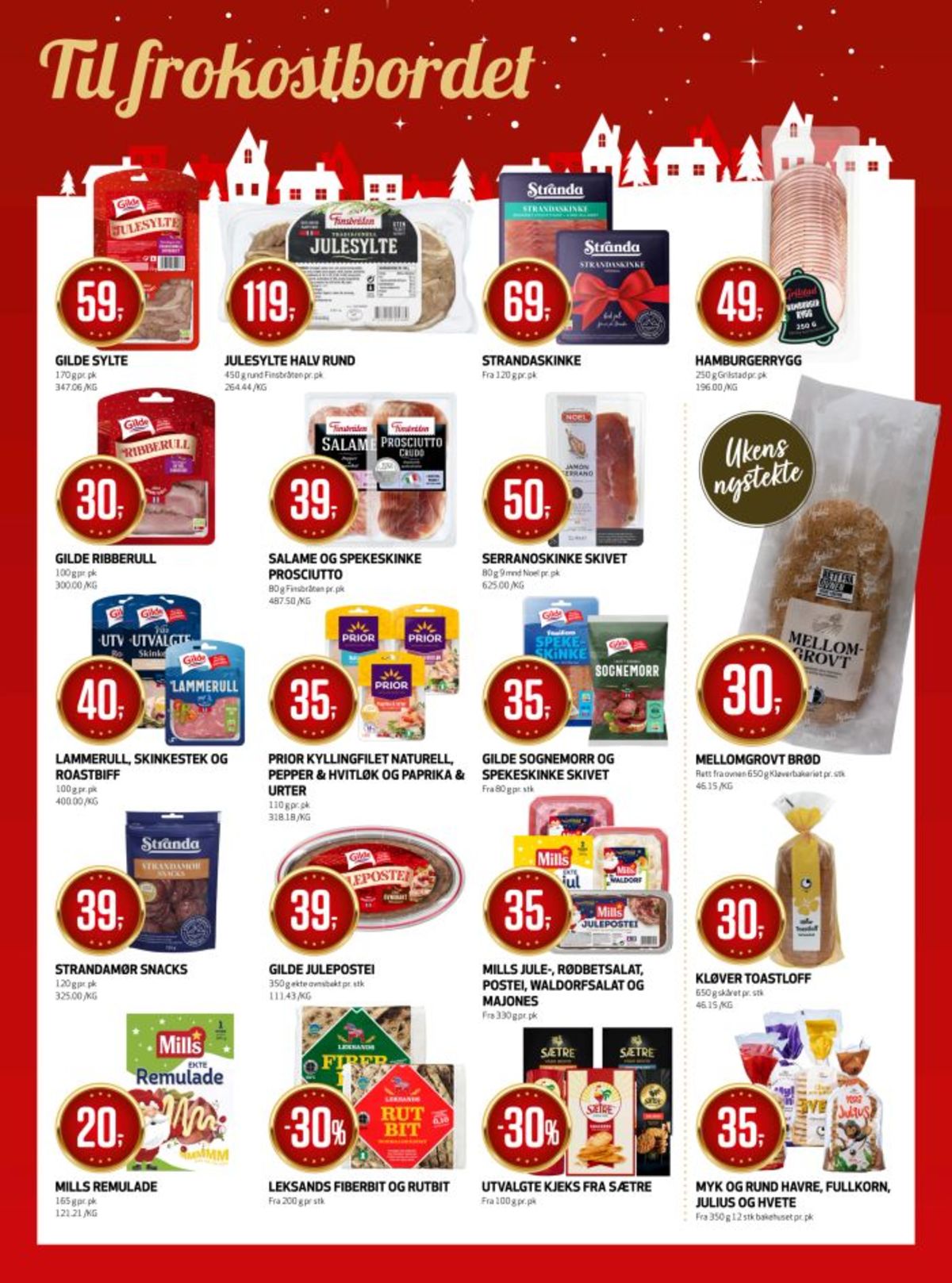 Se Bunnpris kundeavis for uke 49 på Tilbudsuken.no. Se gode tilbud på mange varer, f.eks. julesylte gilde eller brød kløver. Les kundeavisen her! Side 10