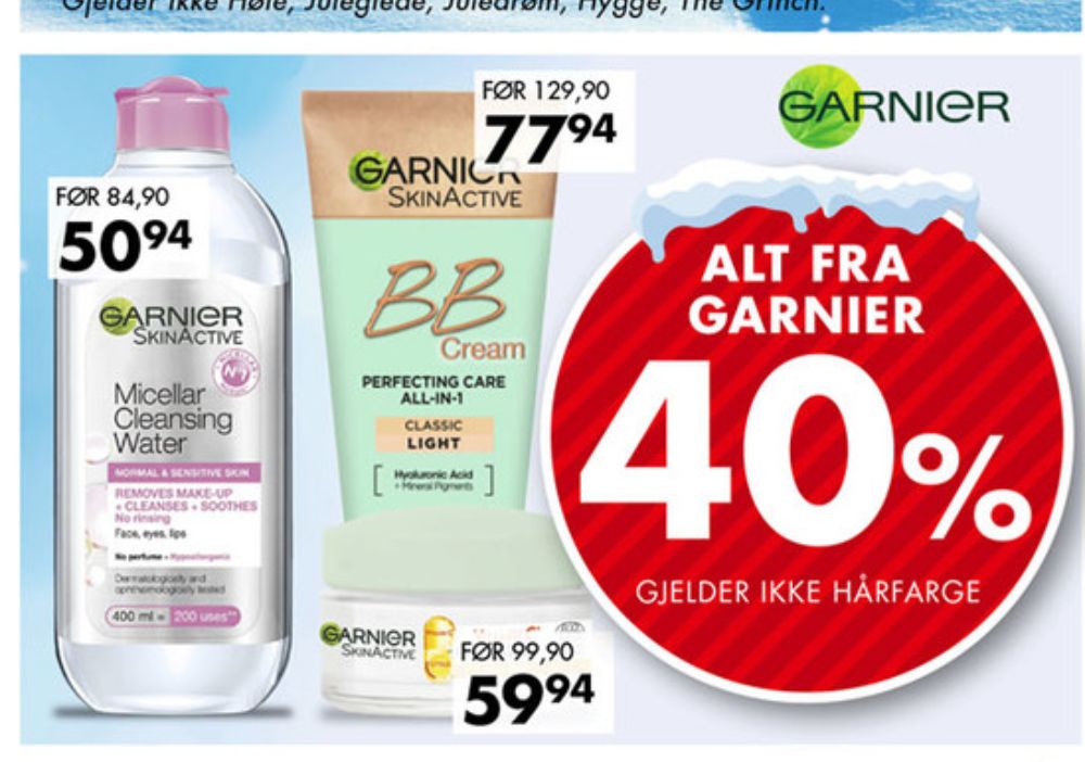 Garnier SkinActive, Renseprodukter