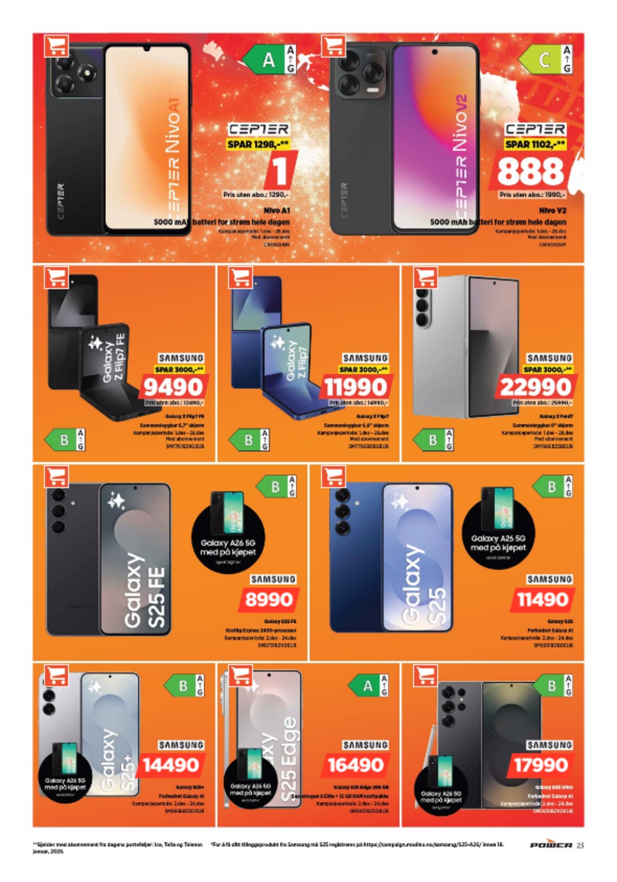 Se Power kundeavis for uge 49 på Tilbudsuken.no. Se gode tilbud på mange varer. Les kundeavisen her! Side 23