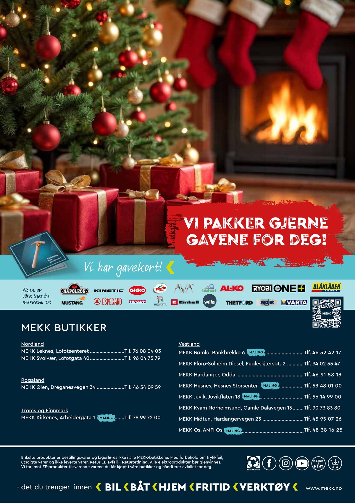 Se Mekk kundeavis for uge 50 på Tilbudsuken.no. Se gode tilbud på mange varer. Les kundeavisen her! Side 12