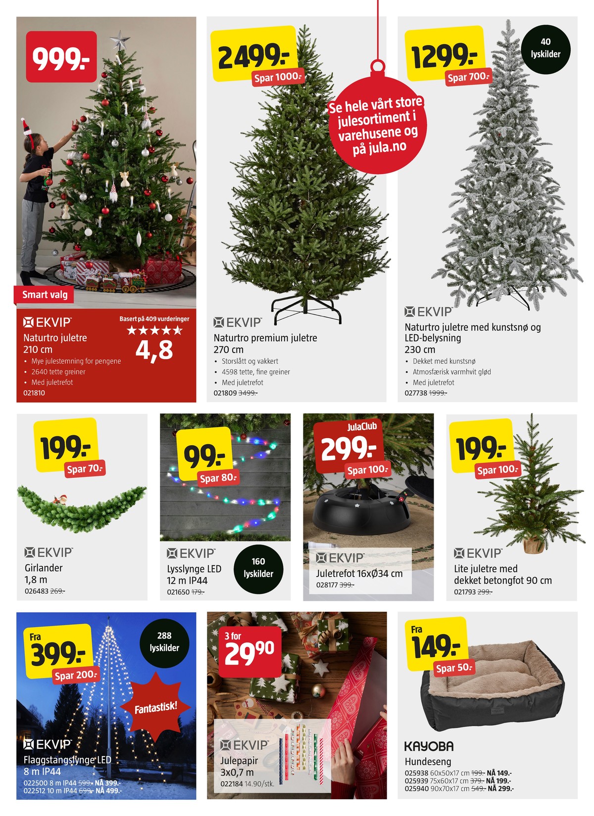 Se Jula kundeavis for uge 50 på Tilbudsuken.no. Se gode tilbud på mange varer. Les kundeavisen her! Side 2