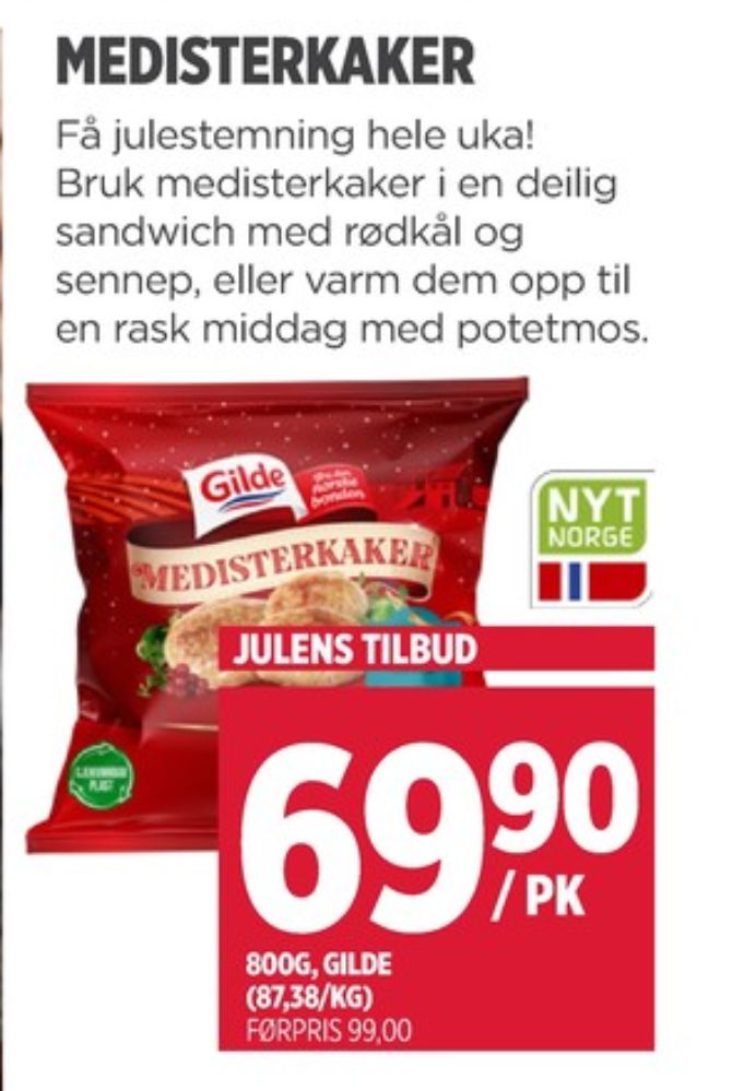 Gilde, Medisterkaker