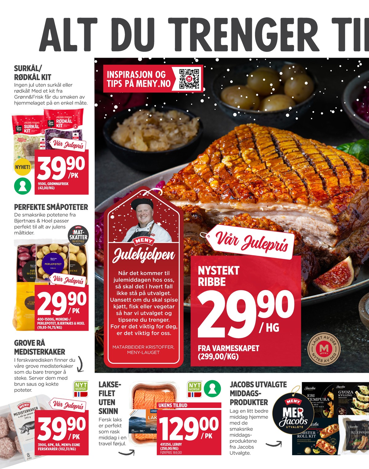 Se Meny kundeavis for uke 50 på Tilbudsuken.no. Se gode tilbud på mange varer, f.eks. rødkål kit grønn og frisk eller surkål kit grønn og frisk. Les kundeavisen her! Side 4