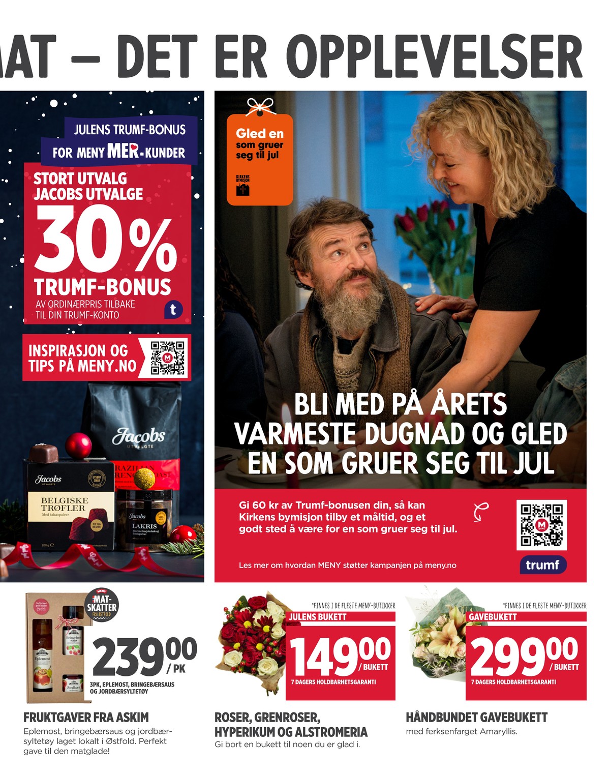 Se Meny kundeavis for uke 50 på Tilbudsuken.no. Se gode tilbud på mange varer, f.eks. sjokoladeplate jacobs utvalgte eller gaveeske askim. Les kundeavisen her! Side 7